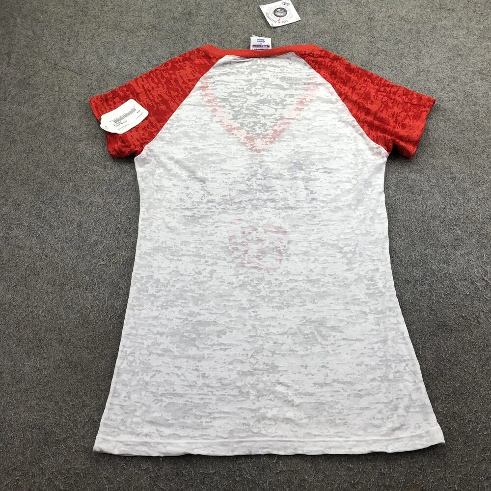 Washington Nationals Shirt Womens Medium White MLB Baseball Genuine Merchandise